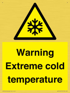 Warning Extreme cold temperature